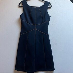 Calvin Klein Fit & Flare Dress Size 6 Sleeveless Seamed